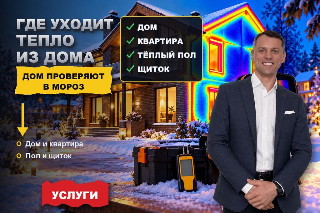 Продвижение сайта тепловизионного обследования: дом проверяют в мороз — по счёту за отопление, холодным углам и плесени