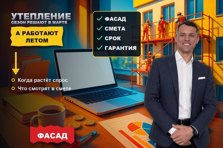 Продвижение сайта по утеплению фасадов: сезон решают в марте