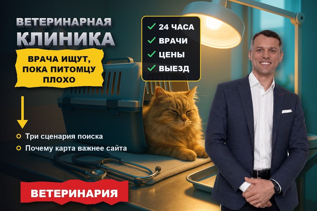 Продвижение сайта ветеринарной клиники: врача ищут, пока питомцу плохо