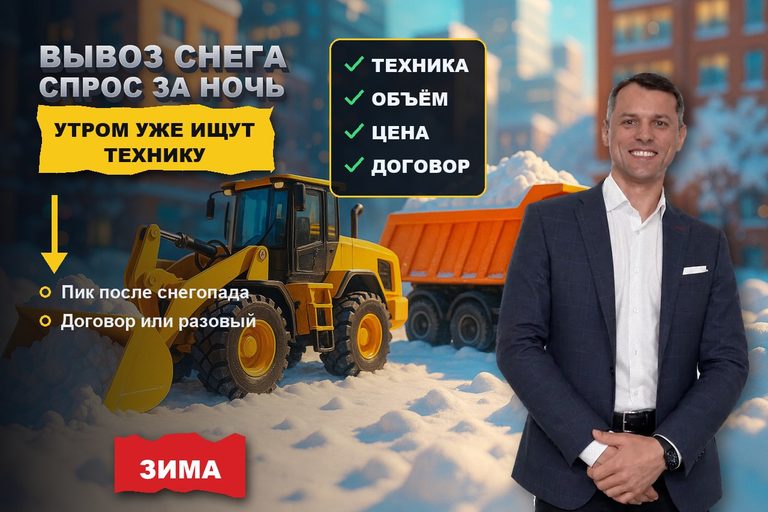 Продвижение сайта по вывозу снега: спрос рождается за ночь