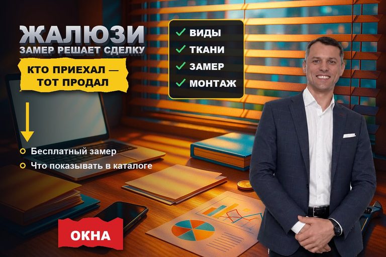 Продвижение сайта жалюзи и рольставен: замер решает сделку