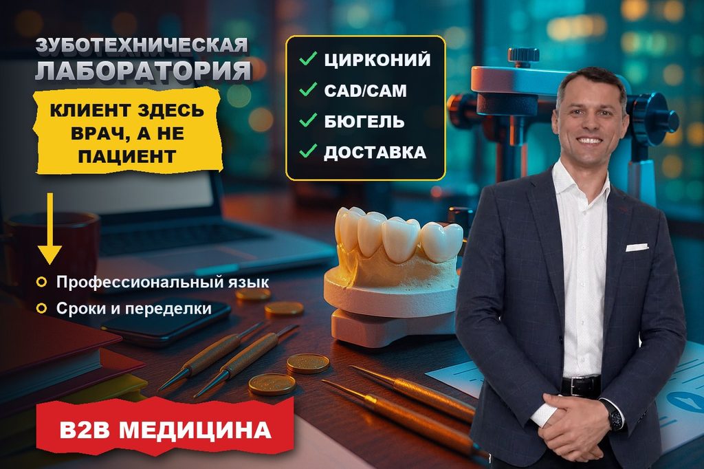 Продвижение сайта зуботехнической лаборатории: клиент — врач, а не пациент