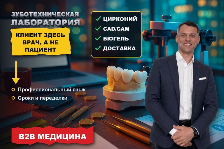 Продвижение сайта зуботехнической лаборатории: клиент — врач, а не пациент
