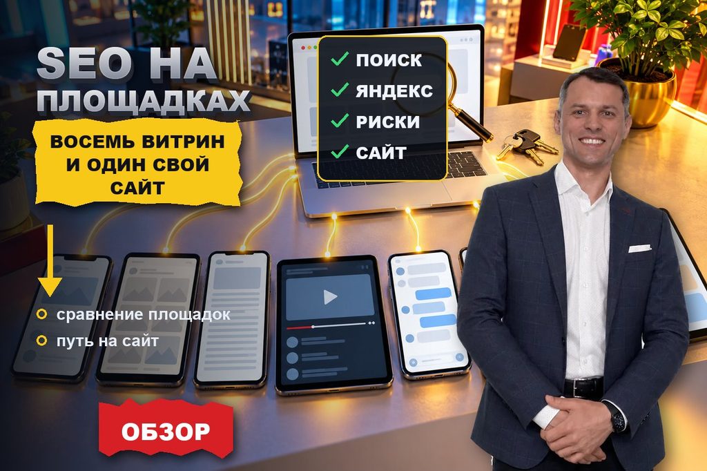 SEO на площадках: какая из восьми витрин подходит вашему бизнесу и что она отнимет