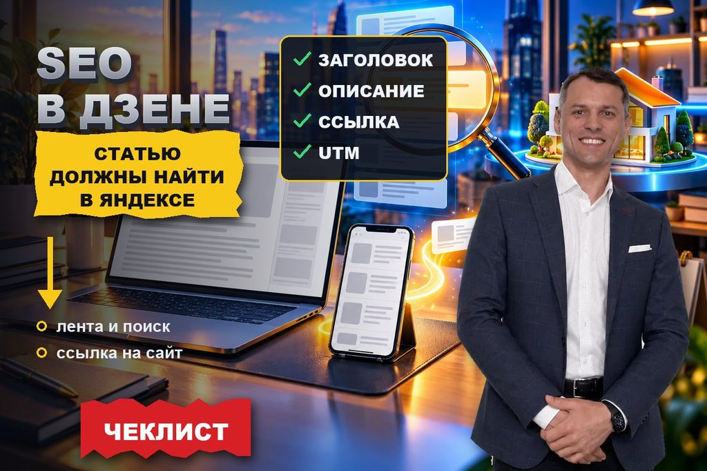 SEO статей в Дзене: как публикация попадает в поиск Яндекса и ведёт читателя на сайт
